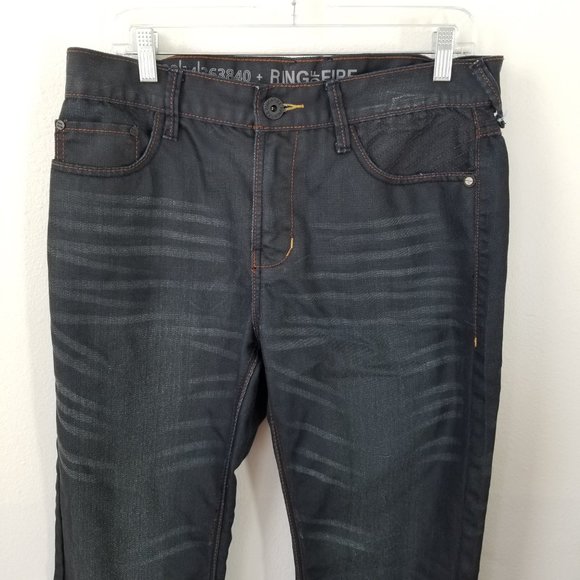 ROF Ring of Fire Slim Straight Men's Jeans Size 34X34 - Picture 2 of 13